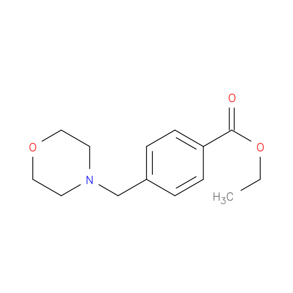 Ethyl 4-(morpholin-4-ylmethyl)benzoate 化学構造式