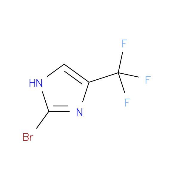 2-bromo-4-(trifluoromethyl)-1H-imidazole 化学構造式