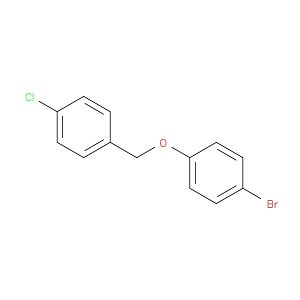 4-Bromophenyl-(4-chlorobenzyl)ether 化学構造式