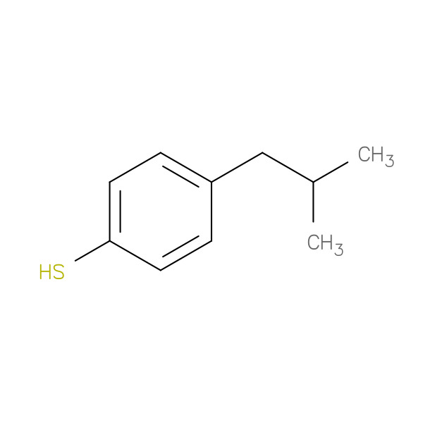 4-iso-Butylthiophenol 化学構造式