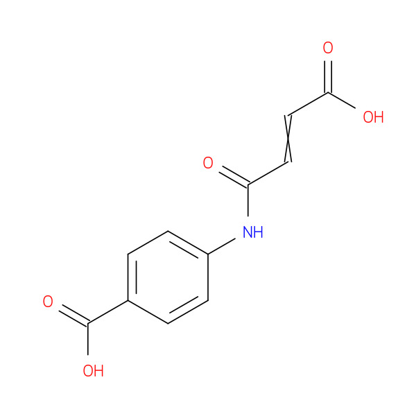 4-(3-Carboxy-acryloylamino)-benzoic acid 化学構造式