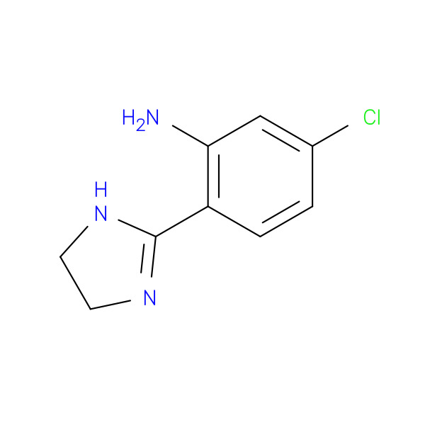 5-Chloro-2-(4,5-dihydro-1H-imidazol-2-yl)-phenylamine 化学構造式