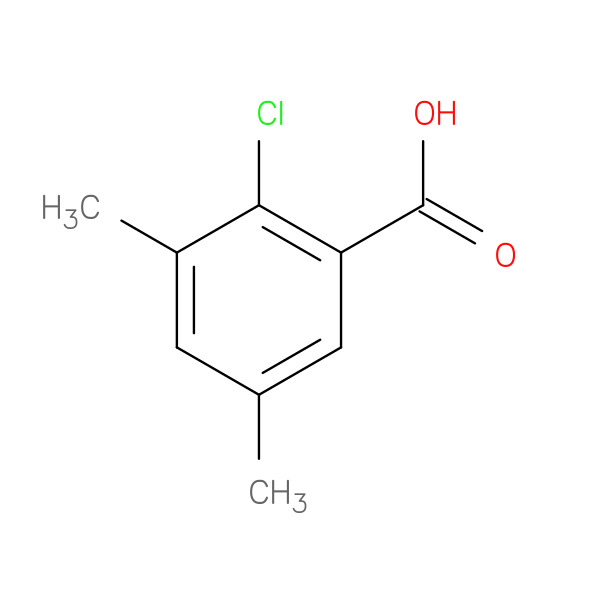 2-Chloro-3,5-dimethylbenzoic acid 化学構造式