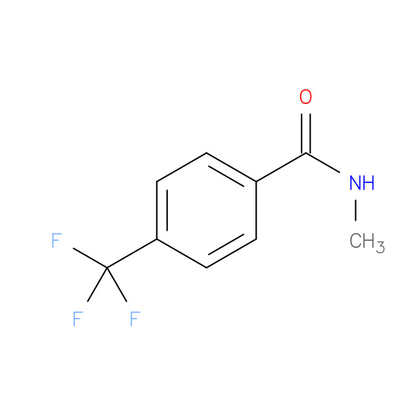 N-Methyl-4-(trifluoromethyl)benzamide 化学構造式
