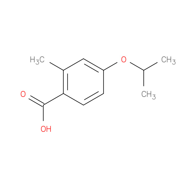 4-Isopropoxy-2-methylbenzoic acid 化学構造式