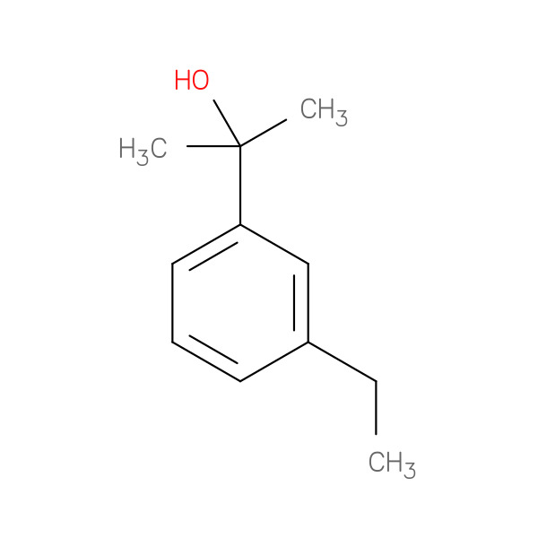 2-(3-Ethylphenyl)-2-propanol 化学構造式