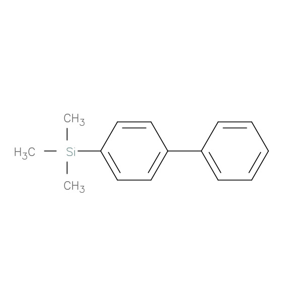 4-(TRIMETHYLSILYL)BIPHENYL 化学構造式