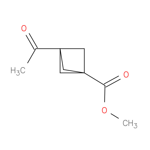 Methyl 3-Acetylbicyclo[1.1.1]pentane-1-carboxylate 化学構造式