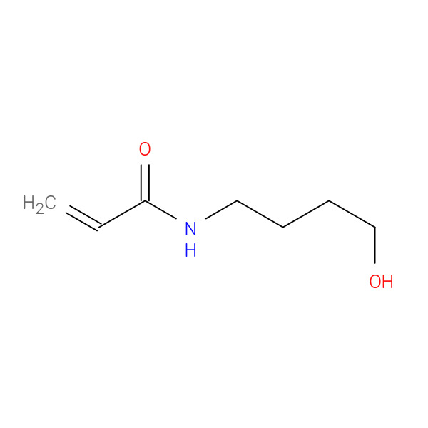 N-(4-Hydroxybutyl)acrylamide 化学構造式