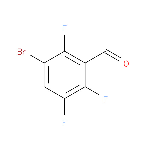 3-Bromo-2,5,6-trifluorobenzaldehyde 化学構造式