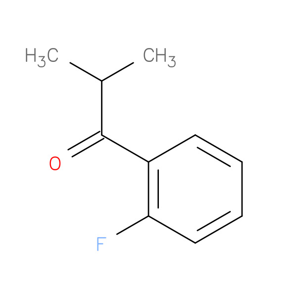 1-(2-Fluorophenyl)-2-methylpropan-1-one 化学構造式