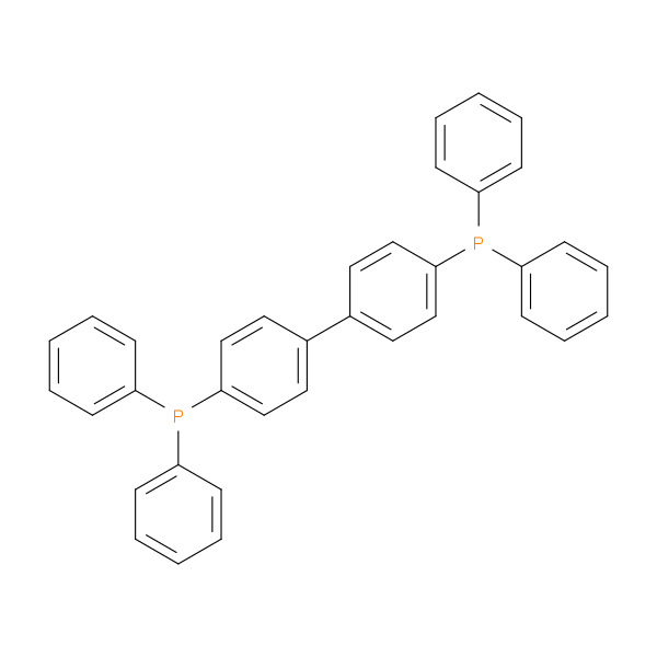 4,4'-Bis(diphenylphosphino)biphenyl 化学構造式