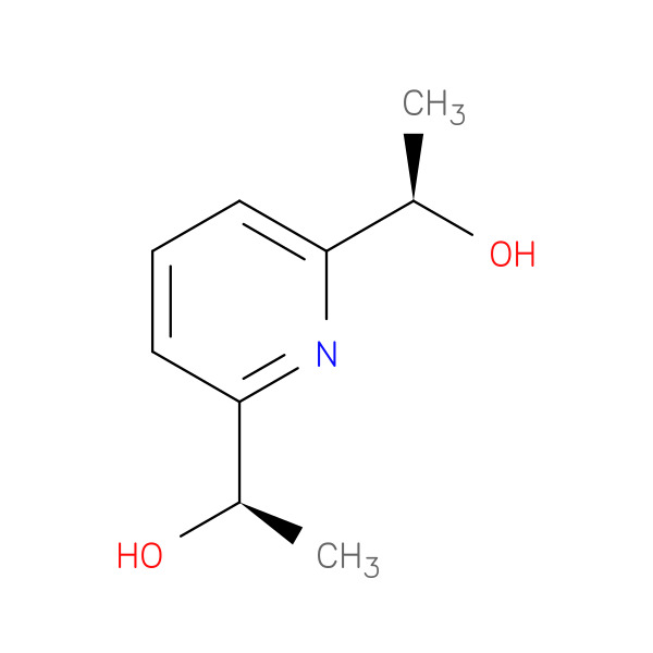 (R,R)-a,a'-dimethyl-2,6-pyridinedimethanol 化学構造式