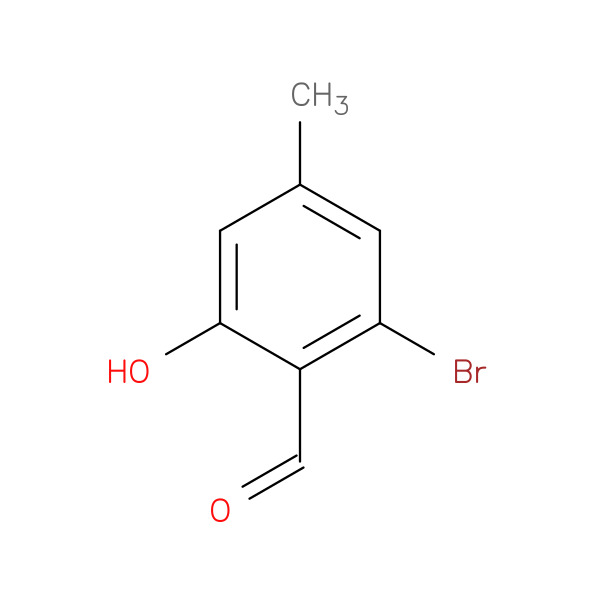Benzaldehyde, 2-bromo-6-hydroxy-4-methyl- 化学構造式