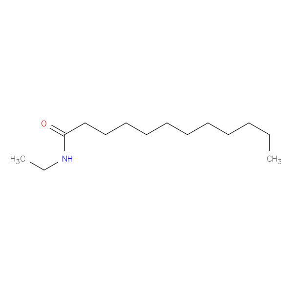 Dodecanamide, N-ethyl- 化学構造式