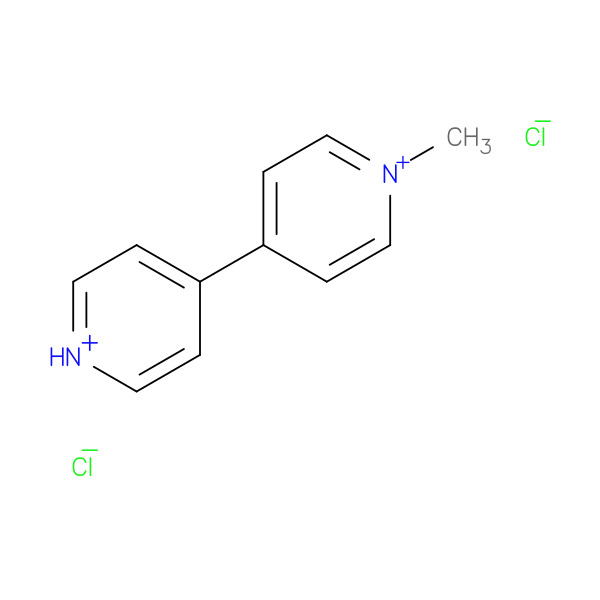 4,4-Bipyridinium, 1-methyl-, chloride 化学構造式