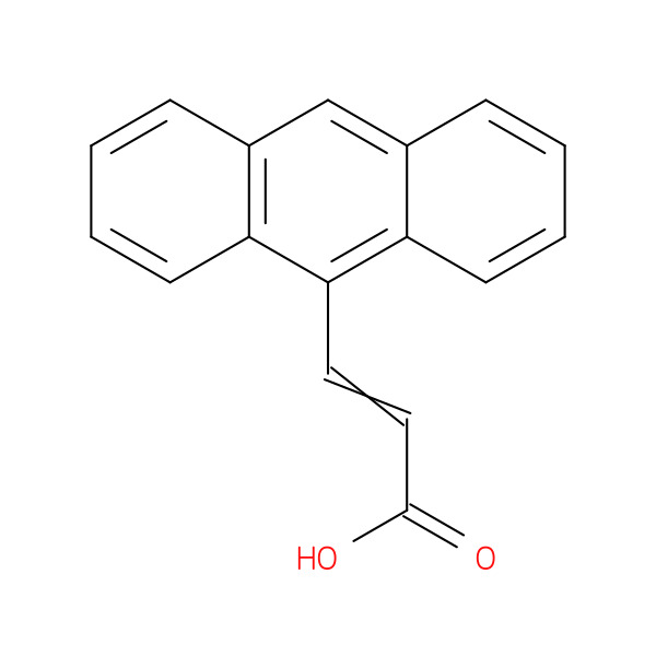 9-anthraceneacrylic acid 化学構造式