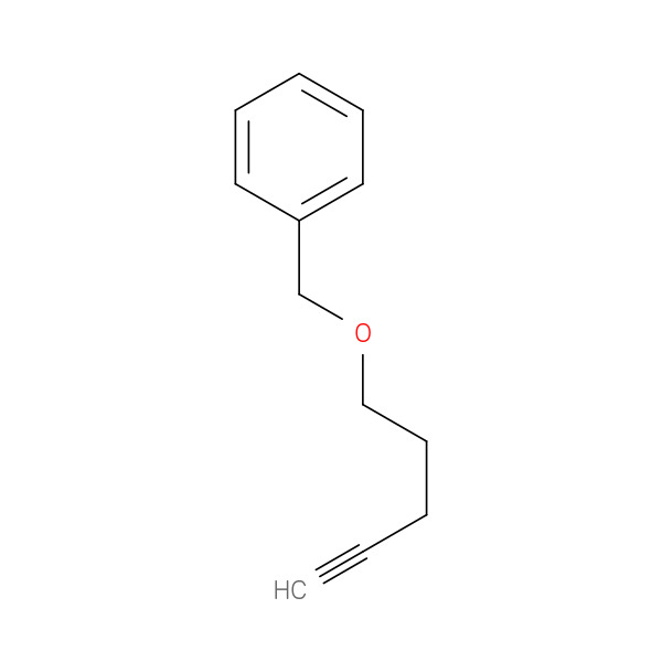 Benzene, [(4-pentynyloxy)methyl]- 化学構造式