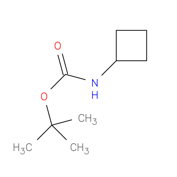 Carbamic acid, cyclobutyl-, 1,1-dimethylethyl ester 化学構造式