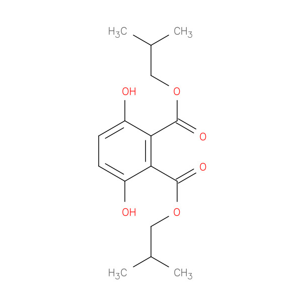 Diisobutyl 3,6-dihydroxyphthalate 化学構造式