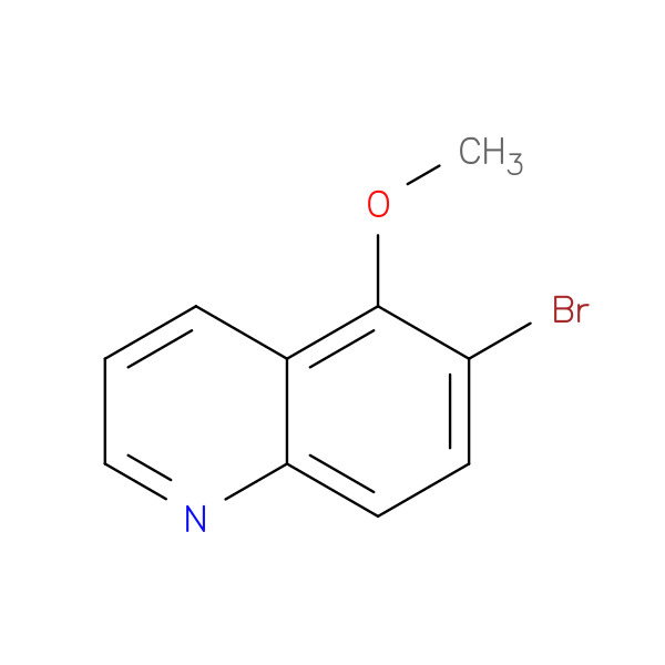 6-bromo-5-methoxyquinoline 化学構造式