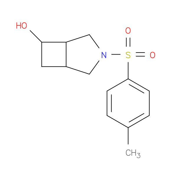 3-Tosyl-3-azabicyclo[3.2.0]heptan-6-ol 化学構造式
