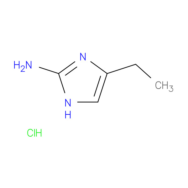 1H-Imidazol-2-amine, 4-ethyl-, monohydrochloride 化学構造式