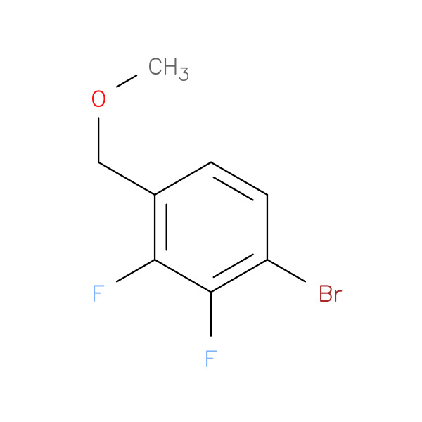 1-Bromo-2,3-difluoro-4-(methoxymethyl)benzene 化学構造式