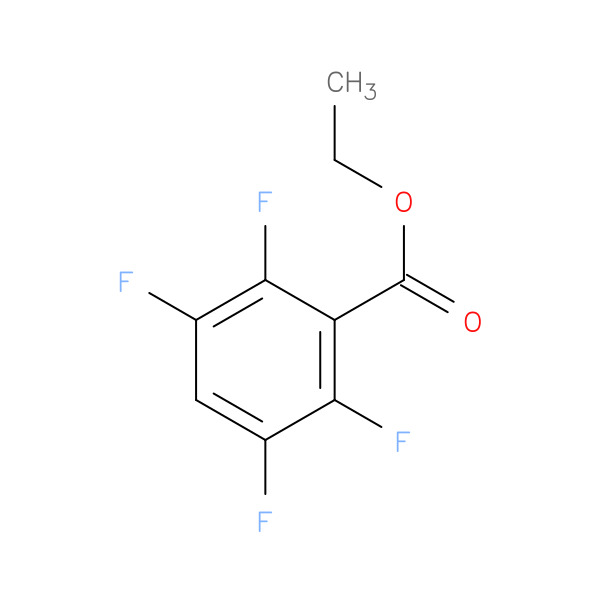 2,3,5,6-Tetrafluoro-Benzoic acid ethyl ester 化学構造式