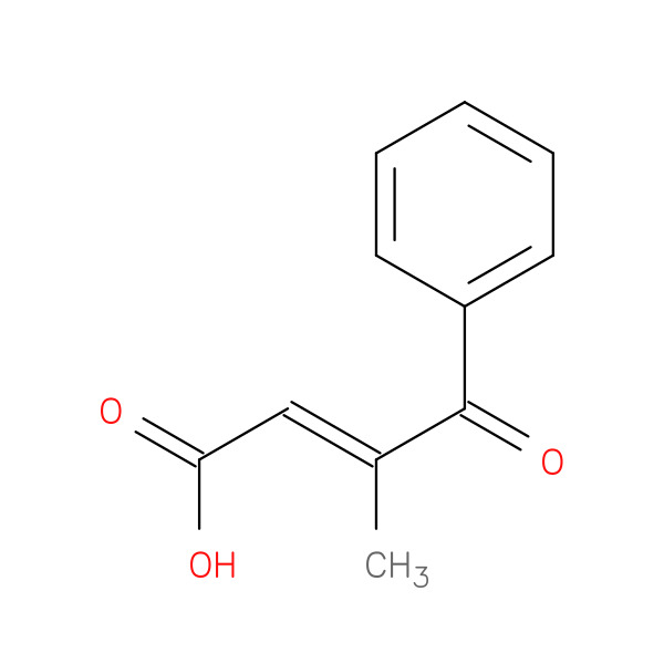 (2E)-3-Methyl-4-oxo-4-phenyl-2-butenoic acid 化学構造式