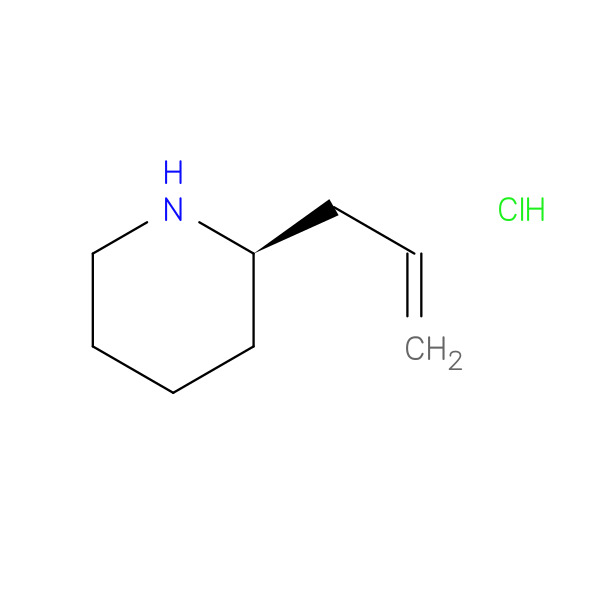 (R)-2-Allylpiperidinehydrochloride 化学構造式