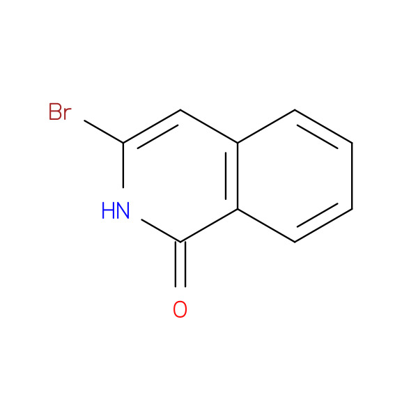 3-Bromoisoquinolin-1(2H)-one 化学構造式