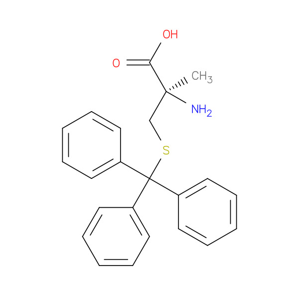 (R)-2-Amino-2-methyl-3-(tritylthio)propanoicacid 化学構造式