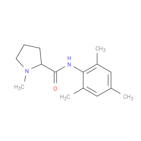 N-Mesityl-1-methylpyrrolidine-2-carboxamide 化学構造式