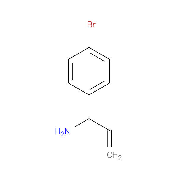 1-(4-BROMOPHENYL)PROP-2-EN-1-AMINE 化学構造式