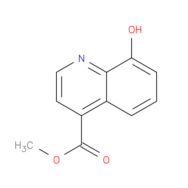 methyl8-hydroxyquinoline-4-carboxylate 化学構造式