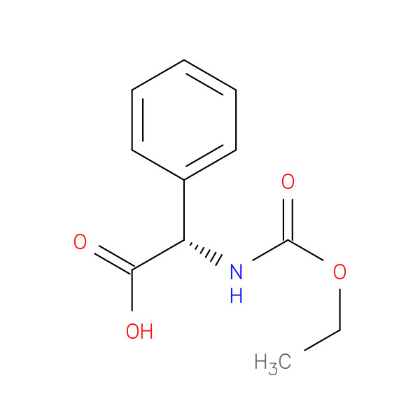 (S)-2-(Ethoxycarbonylamino)-2-phenylaceticacid 化学構造式