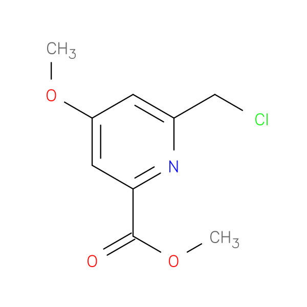 Methyl6-(chloromethyl)-4-methoxypicolinate 化学構造式