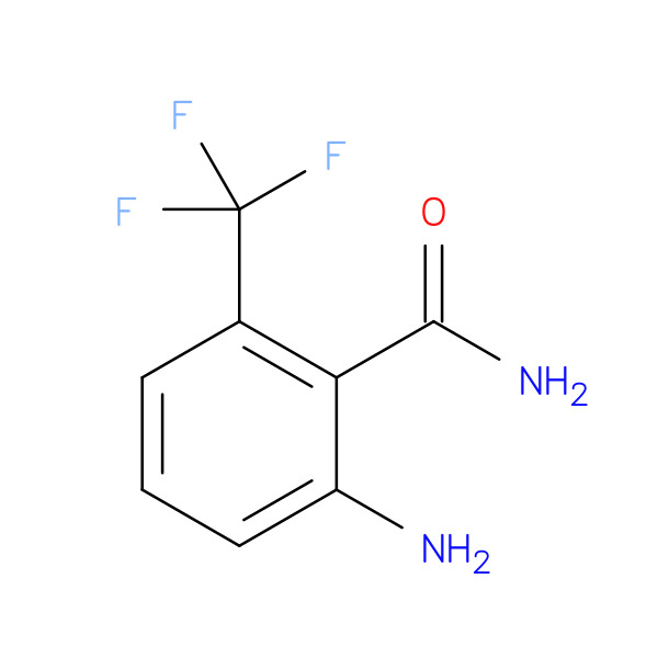 2-Amino-6-(trifluoromethyl)benzamide 化学構造式