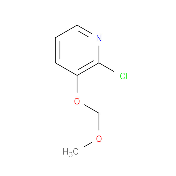 2-Chloro-3-(methoxymethoxy)pyridine 化学構造式