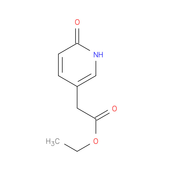 Ethyl2-(6-hydroxypyridin-3-yl)acetate 化学構造式