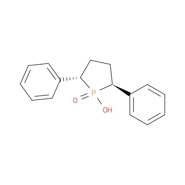 (2S,5S)-1-Hydroxy-2,5-diphenylphospholane1-oxide 化学構造式