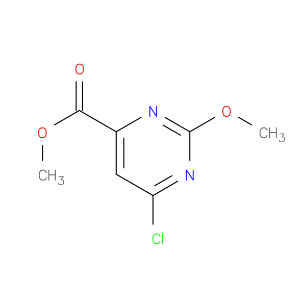 Methyl6-chloro-2-methoxypyrimidine-4-carboxylate 化学構造式