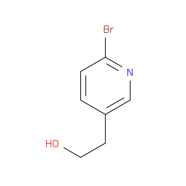 2-(6-bromopyridin-3-yl)ethan-1-ol 化学構造式