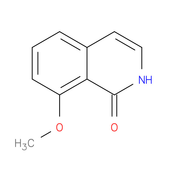 1(2H)-Isoquinolinone,8-methoxy- 化学構造式