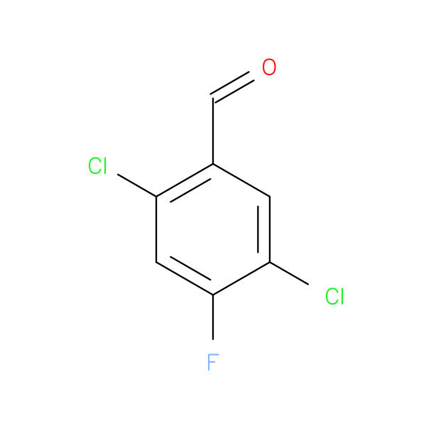Benzaldehyde, 2,5-dichloro-4-fluoro- 化学構造式