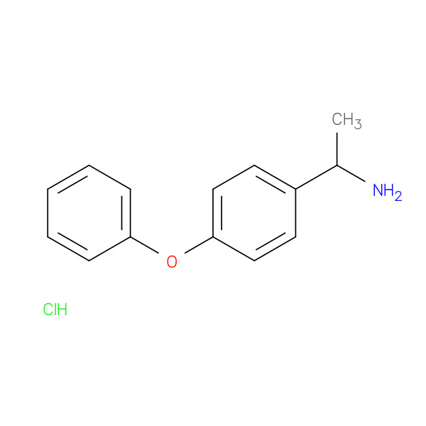 Benzenemethanamine, α-methyl-4-phenoxy-, hydrochloride (1:1) 化学構造式