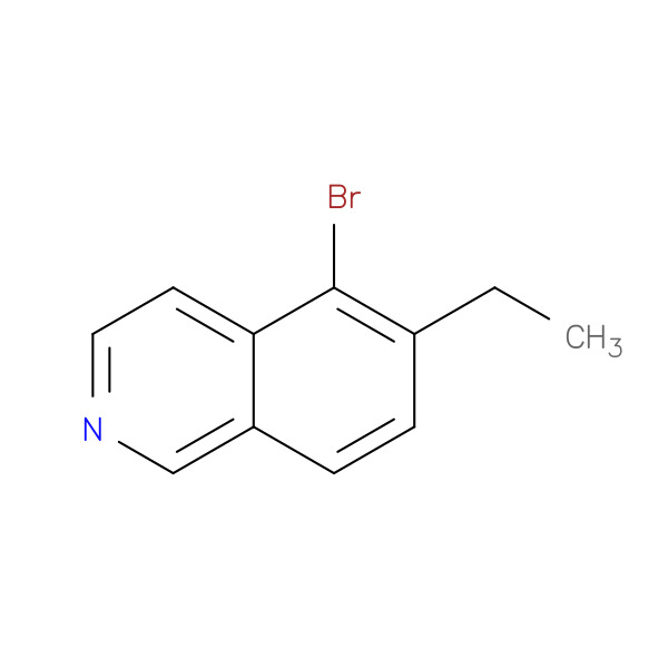 Isoquinoline, 5-bromo-6-ethyl- 化学構造式