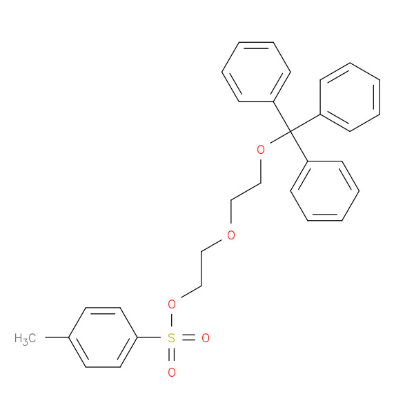 Ethanol, 2-[2-(triphenylmethoxy)ethoxy]-, 1-(4-methylbenzenesulfonate) 化学構造式