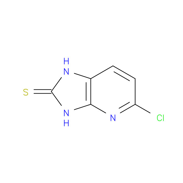2H-Imidazo[4,5-b]pyridine-2-thione, 5-chloro-1,3-dihydro- 化学構造式